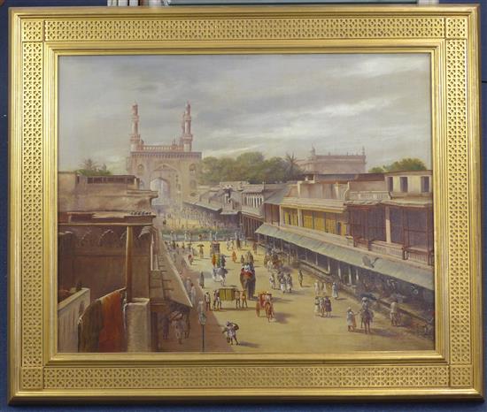 Studio of Lala Deon Dayal (Indian, 1844-1910) View of Hyderabad, (Secunderabad) 24 x 30in.